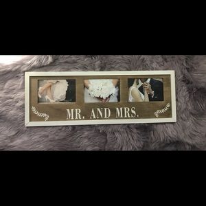 Mr. and Mrs. picture frame
